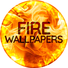 Fire wallpapers op telefoon-icoon