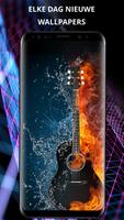 Fire wallpapers op telefoon-poster
