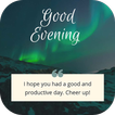 good evening message simgesi