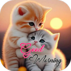 آیکون‌ good morning cat