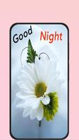 good night flowers images पोस्टर