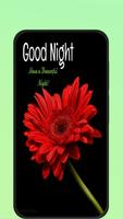 good night flowers Affiche