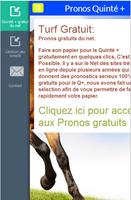 Turf Gratuit, Pronos Quinté + capture d'écran 1