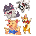 WAStickerApps Joyful dogs أيقونة