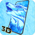 Ice wolf wallpaper parallax 4D