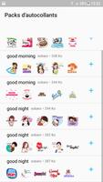 Good Morning good night Stickers WaStickerApps poster