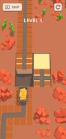 Crossy Rails 3D: Mining Cart Slide Puzzle Game captura de pantalla 1
