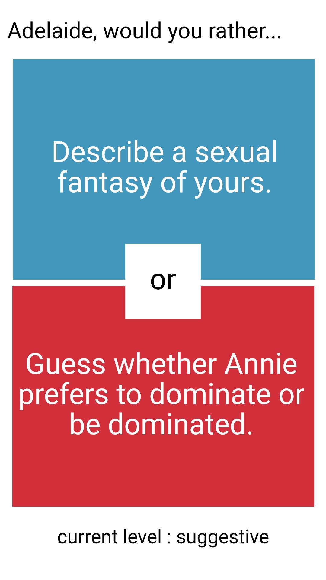 Would you rather questions sexually
