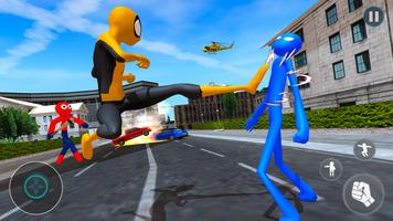 Stickman Survival Hero Spider الملصق