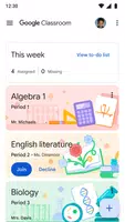 Google Classroom captura de pantalla 4
