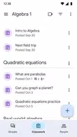Google Classroom captura de pantalla 2