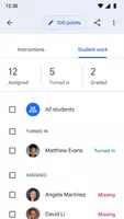 Google Classroom captura de pantalla 3