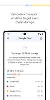 برنامه‌نما Google One عکس از صفحه