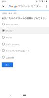 Google アンケート モニター スクリーンショット 2