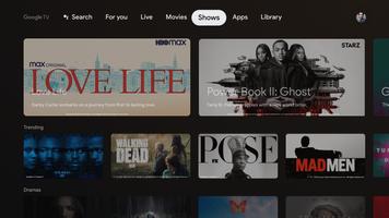 Google TV Home screenshot 2