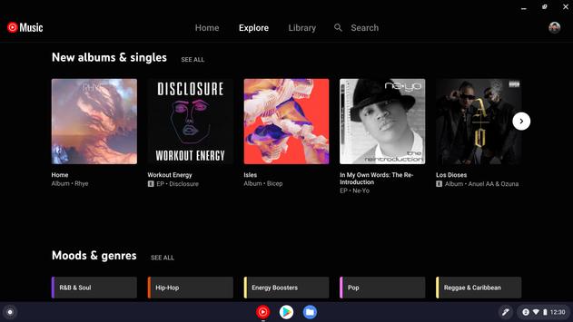 YouTube Music for Chromebook 截图 1
