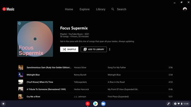 YouTube Music for Chromebook 截图 2