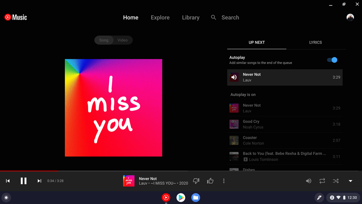 YouTube Music for Chromebook screenshot 3