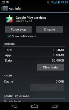 Google Play services screenshot 1