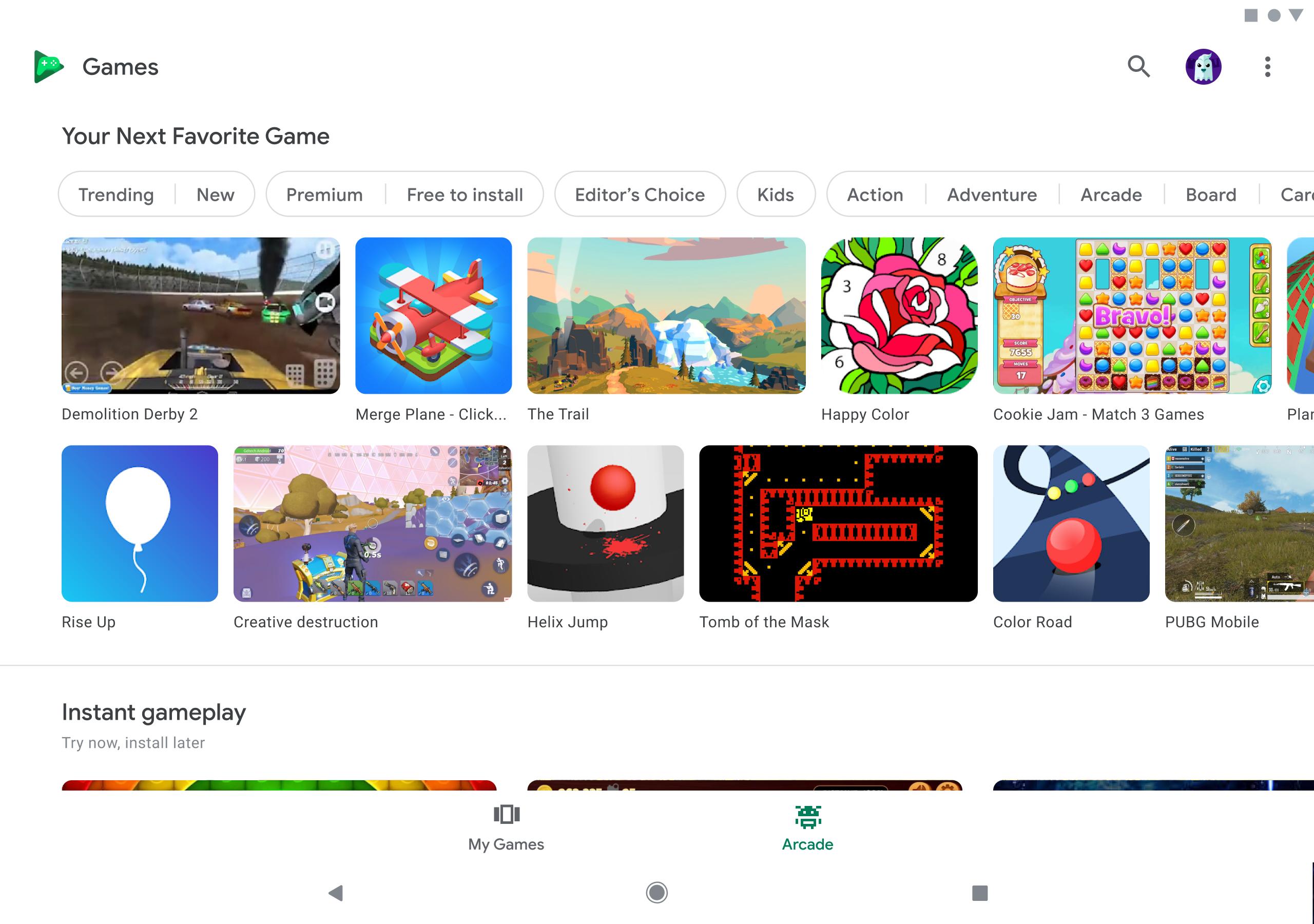 Google games beta