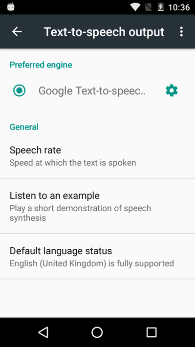 Speech Services by Google poster