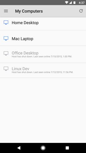 android icin chrome uzaktan masaustu
