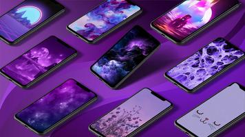 Purple Wallpaper پوسٹر