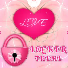 Скачать Розовый сердце Theme GO Locker APK
