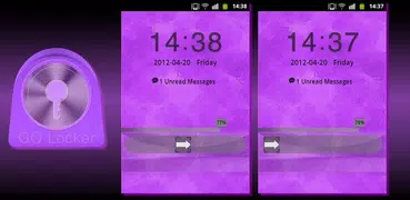 Lila Violett Theme GO Locker