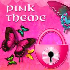 Скачать Розовая тема бабочки GO Locker APK