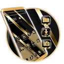 Gold black metallic texture theme APK