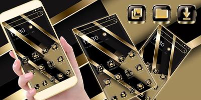 Gold black metallic texture theme screenshot 3