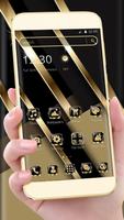 Gold black metallic texture theme screenshot 2