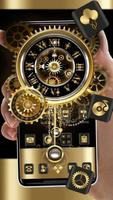 Gold Black Mechanical Watch Theme Affiche