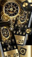 Gold Black Mechanical Watch Theme capture d'écran 1