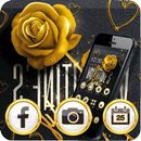 Gold Black Rose Luxury Business Theme APK