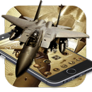 Gold Fighter Aircraft Theme APK