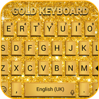 Gold keyboard icône