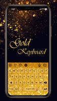 Gold keyboard Affiche