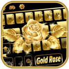 Gold rose Keyboard Theme ikon