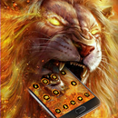 Gold Vivid Blustering Lion Theme APK
