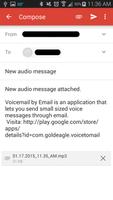 Voice by Email capture d'écran 3