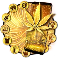 Golden weed theme APK download