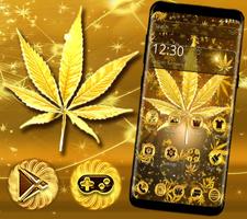 Golden weed theme Affiche