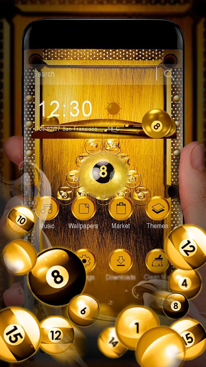 Golden Billiards Games Gravity Theme APK for Android Download