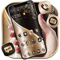 Golden Black Luxury Theme APK download