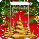 Golden Chritsmas Tree Theme APK