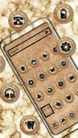 Golden cream and black marble theme screenshot 1