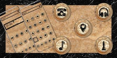 Golden cream and black marble theme screenshot 3