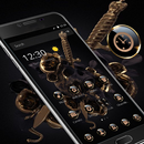 Thème Crâne Dague Dorée APK